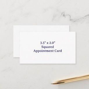 Skapa din egen 3,5" x 2,0" kvadratisk tidsbeställning kort