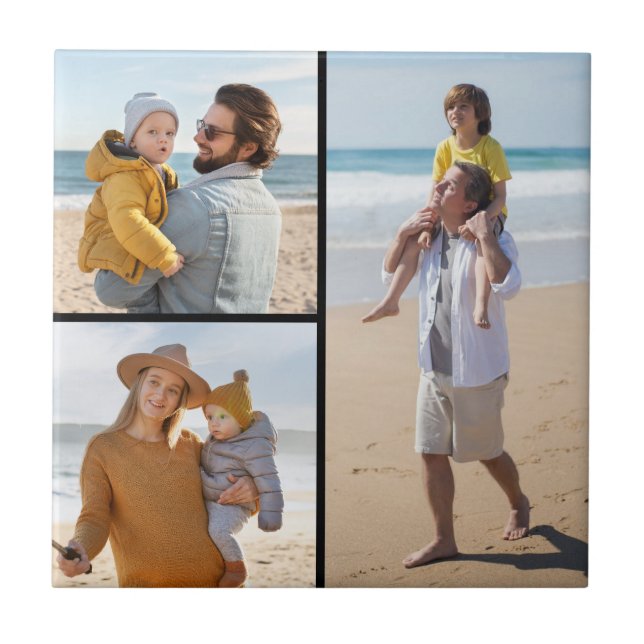 Skapa din egen 3-fotokollage kakelplatta (Framsidan)