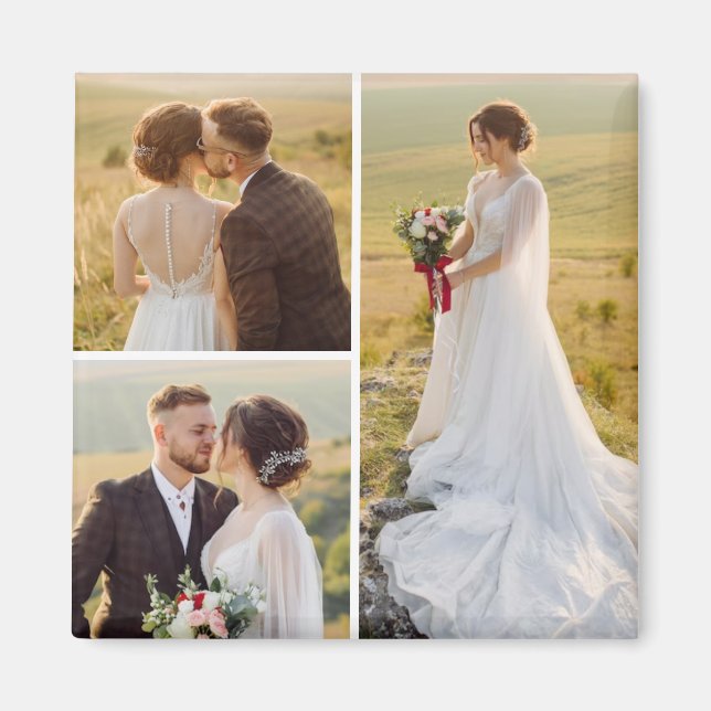 Skapa din egen 3-fotokollage magnet (Framsidan)