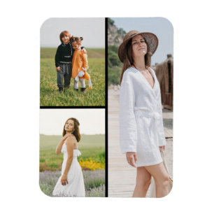 Skapa din egen 3-fotokollage magnet