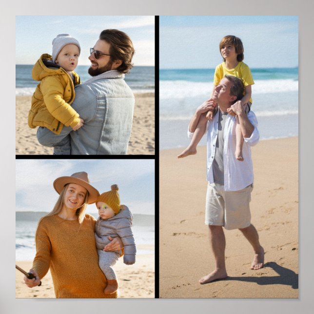 Skapa din egen 3-fotokollage poster (Framsidan)