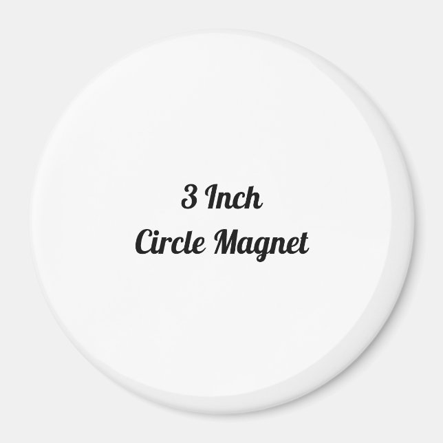 Skapa Din Egen 3'' Rund Magnet (Framsidan)
