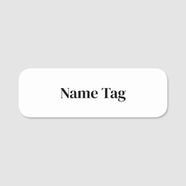 Skapa din egen 3" X 1"  Namnbricka (Framsida)