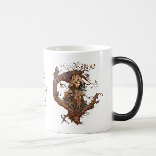 Skapa din egen 3D Faux Bois Carved Mystical Dryad Magisk Mugg