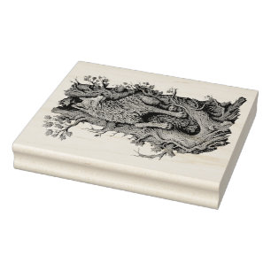 Skapa din egen 3D Faux Bois Träsnidad Varg Stämpel