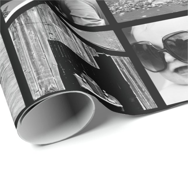 Skapa din egen 42-foto-kollage Gift-figursättning Presentpapper (Rullad Hörn)