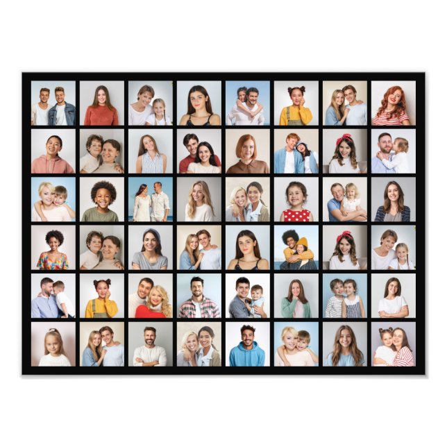 Skapa din egen 48-foto Collage Foto Förstoring (Framsidan)