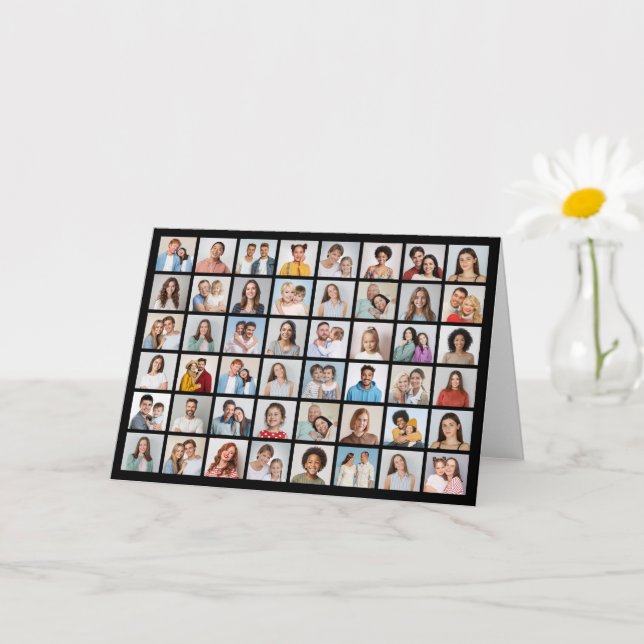 Skapa din egen 48-foto Collage Hälsning Kort (Liten växt)