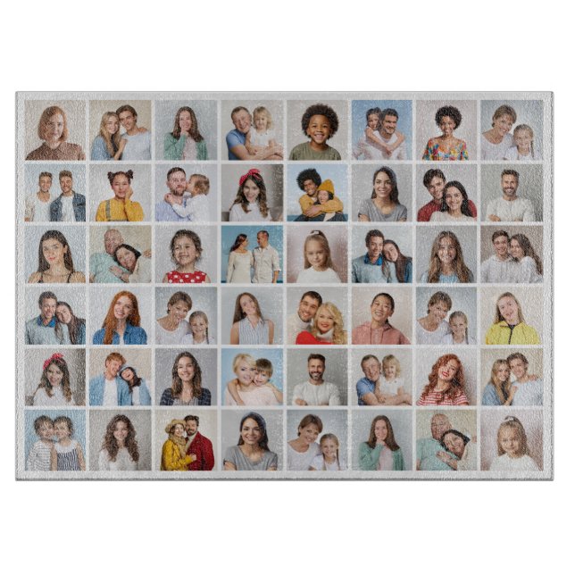 Skapa din egen 48-foto Collage Skärbräda (Framsidan)