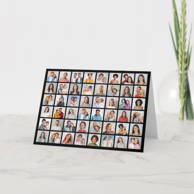 Skapa din egen 48 fotokollage anteckningskort (Framsida)