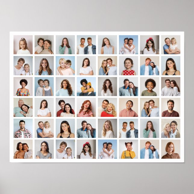 Skapa din egen 48 fotoskollage poster (Framsidan)