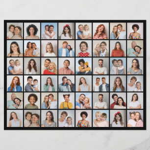 Skapa din egen 48 fotoskollage  reklamblad
