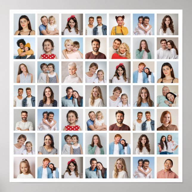 Skapa din egen 49-foto collage  poster (Framsidan)