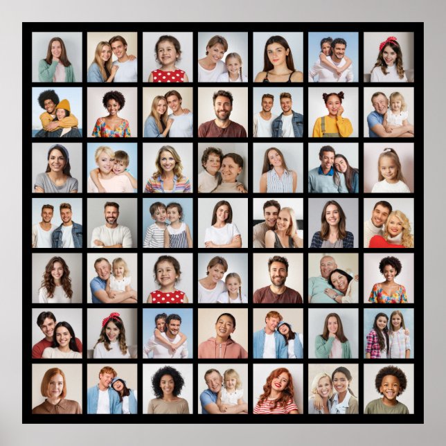 Skapa din egen 49 fotokollage poster (Framsidan)