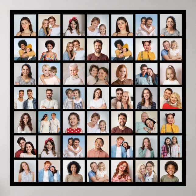 Skapa din egen 49 fotokollage poster (Framsidan)
