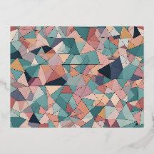 Skapa din egen 4.25" x 5.6" folieinbjudan Postc