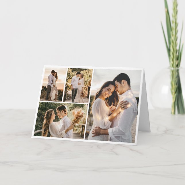 Skapa din egen 4-fotocollage kort (Framsida)