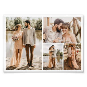 Skapa din egen 4 fotokollage för fotoutvidgning fototryck