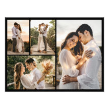 Skapa din egen 4 fotokollage för fotoutvidgning