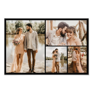 Skapa din egen 4 fotokollage för fotoutvidgning fototryck
