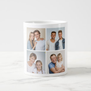 Skapa din egen 4-fotokollage jumbo mugg
