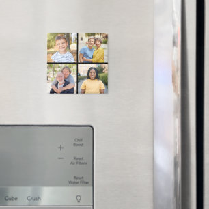 Skapa din egen 4-fotokollage magnet