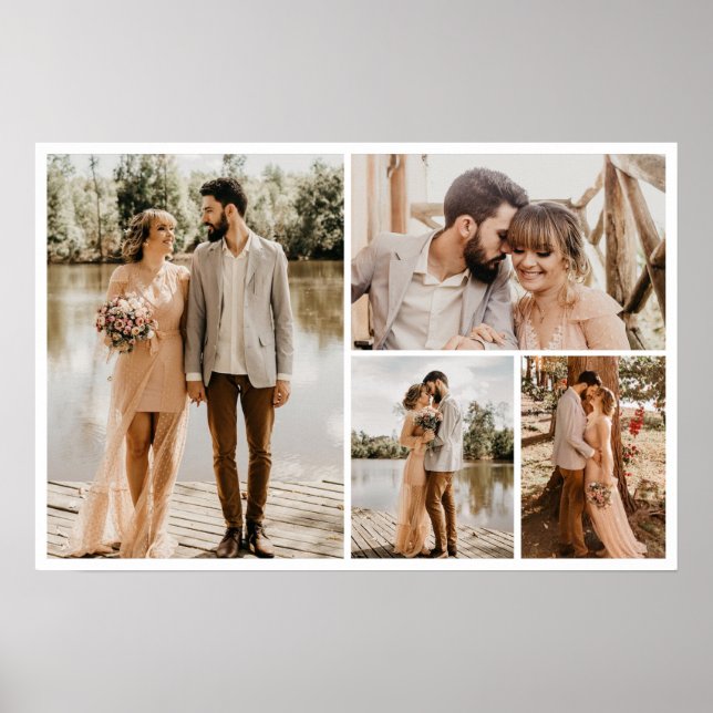 Skapa din egen 4-fotokollage poster (Framsidan)