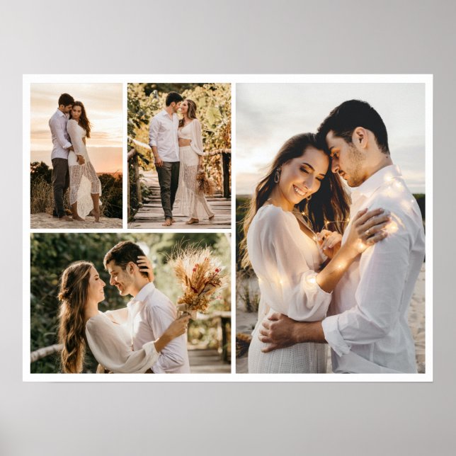 Skapa din egen 4-fotokollage poster (Framsidan)