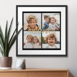 Skapa din egen 4-fotosamling - skript Namn Poster<br><div class="desc">Använda upp till fyra kvadratiska eller selektiva mobila foton för att skapa en unik och personlig gåva. Eller så kan du behålla hipstervalpen och göra ett trendig till keepy. Om du behöver justera bilder klickar du på verktyg för att anpassa ändringar.</div>