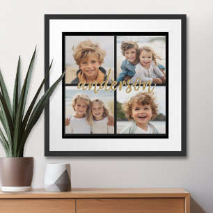 Skapa din egen 4 fotoskollage - Skriptnamn Poster