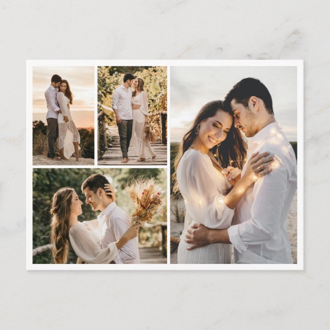 Skapa din egen 4 fotoskollage vykort (Framsida)