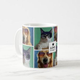 Skapa din egen 4-stifts fotokollage kaffemugg