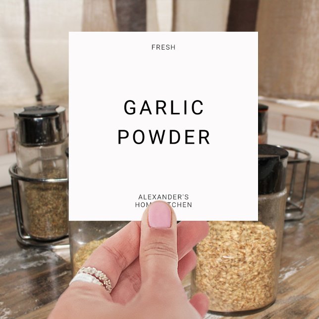 Skapa din egen 4 x 4-bitars separata etikett (Create your own spice jar or container labels.)