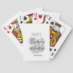 Skapa din egen 50-årsdag vit casinokort