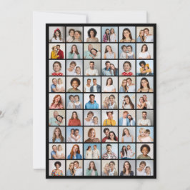 Skapa din egen 54-foto Collage Hälsning Kort
