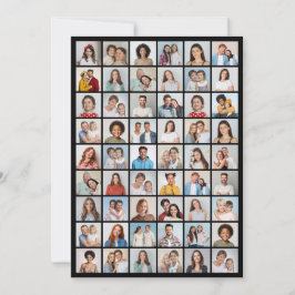 Skapa din egen 54-foto Collage Hälsning Kort