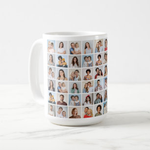 Skapa din egen 54 fotokollage kaffemugg