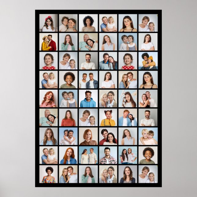 Skapa din egen 54 fotokollage poster (Framsidan)