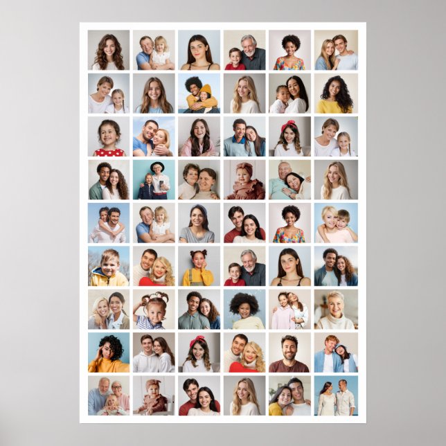 Skapa din egen 54 fotokollage poster (Framsidan)
