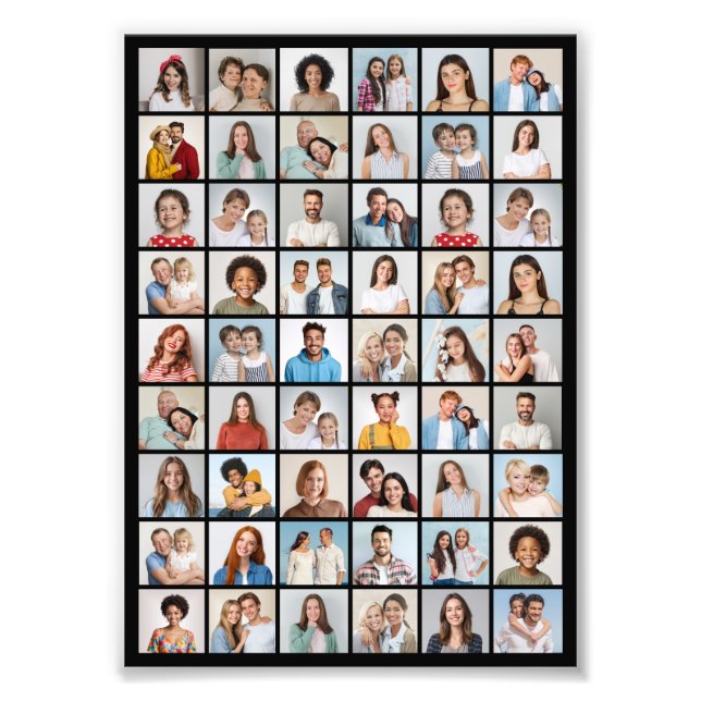 Skapa din egen 54 fotopatsamling för utvidgning fototryck (Framsidan)