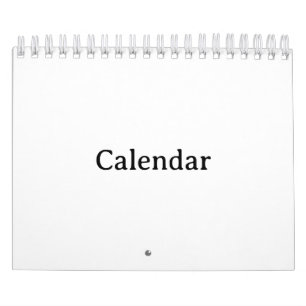 Skapa din egen 5,5" x 7" tvåsidiga lilla vita kalender
