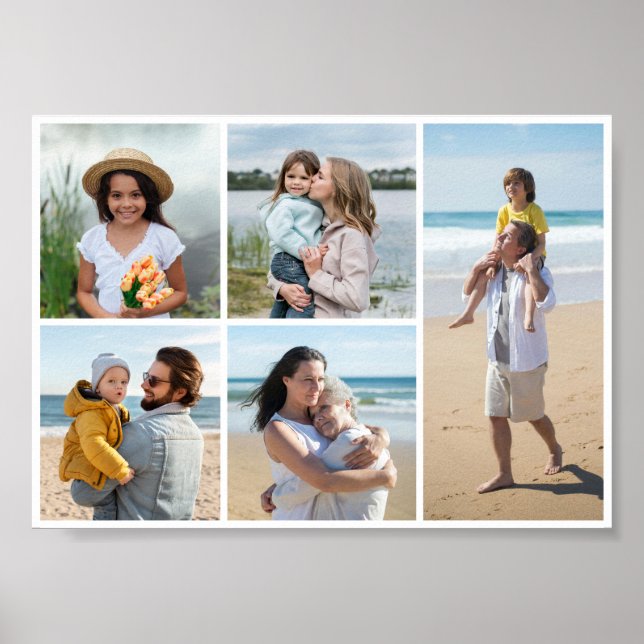 Skapa din egen 5-fotocollage poster (Framsidan)