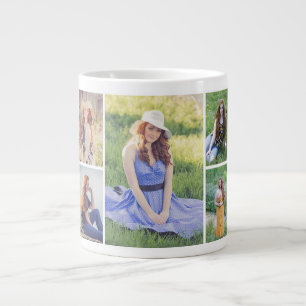 Skapa din egen 5-fotokollage jumbo mugg