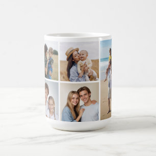 Skapa din egen 5-fotokollage kaffemugg