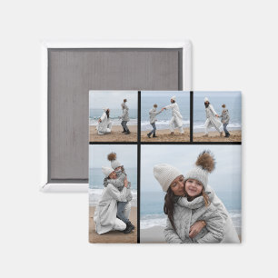 Skapa din egen 5-fotokollage magnet