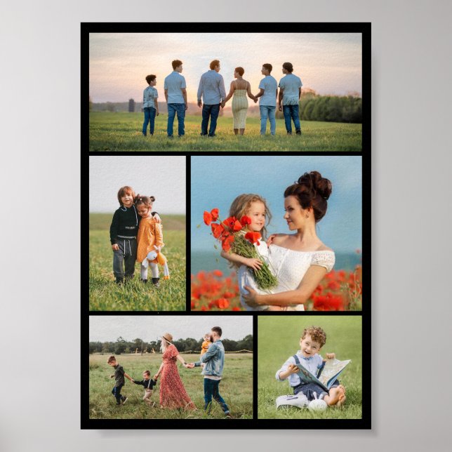 Skapa din egen 5-fotokollage poster (Framsidan)