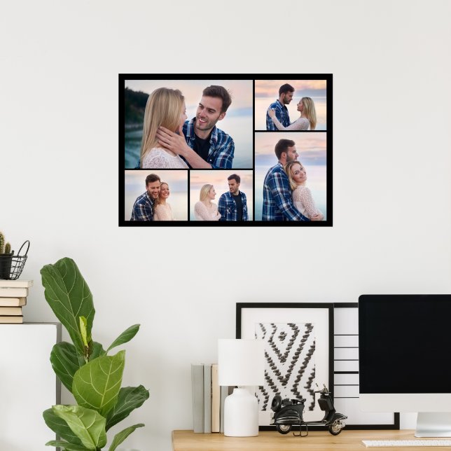 Skapa din egen 5-fotokollage poster (Hemmakontoret)