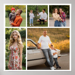 Skapa din egen 5-fotokollage Poster