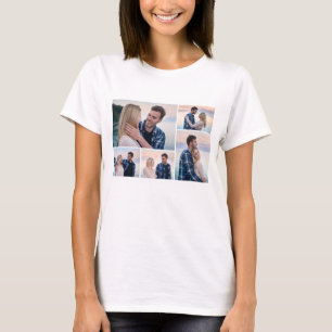 Skapa din egen 5-fotokollage t shirt