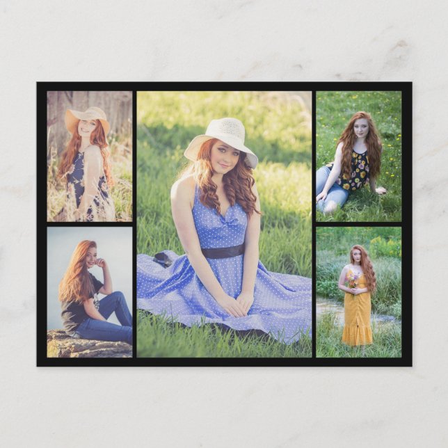 Skapa din egen 5 fotosammanställning vykort (Framsida)